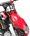 ATTACK Graphic Kit for HONDA - RED / BLACK